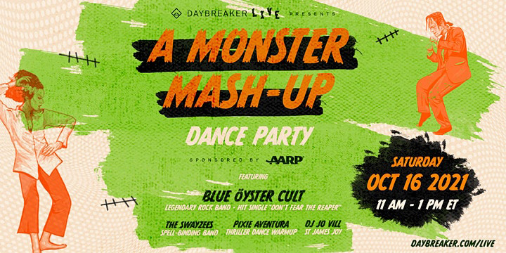 BÖC appearing online at Monster Mash-up Dance Party